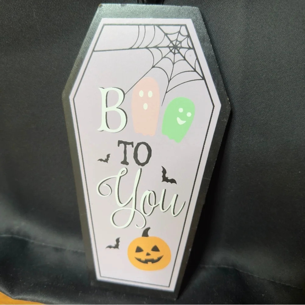 Halloween Coffin Door Hanger Pastel Ashland Michael's BOO TO YOU Decoration‎